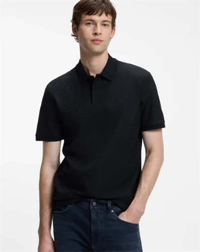 Hugo Boss - H - Parlay Polo T-shirt - Dark Blue